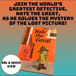 🔵 4/$15 • “Nate the Great” Book